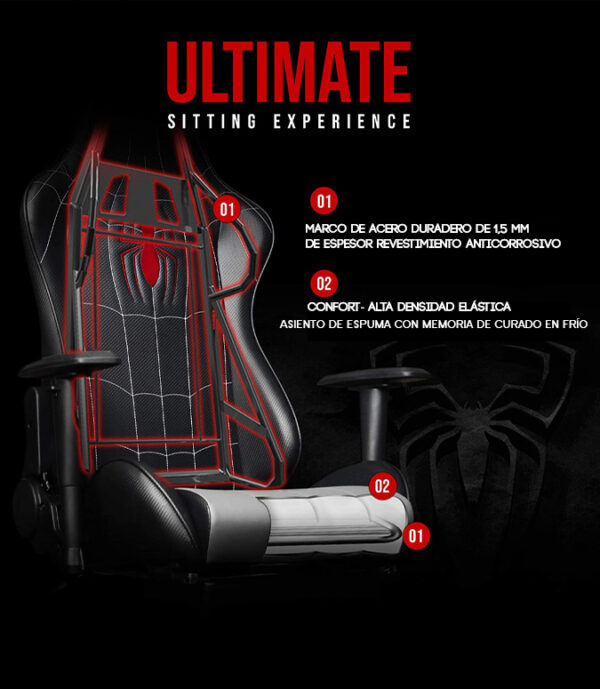 Silla Gamer Spiderman - Sillas de Escritorio Bering